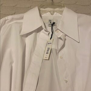 Banana Republic White Button-Up Shirt